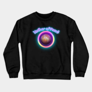 Mother of Pearl Neon Retro Marble Crewneck Sweatshirt